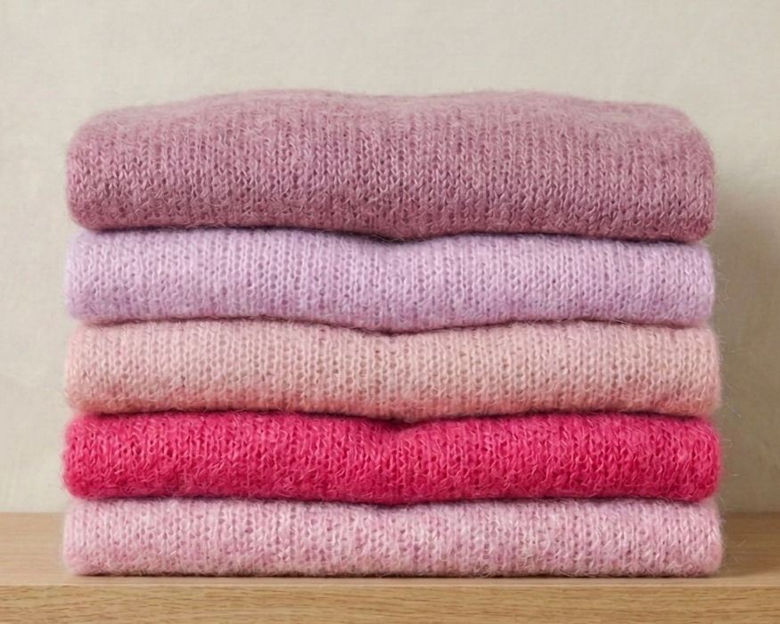 Pull Spazzolato – Fatto a Mano in Mohair e Seta