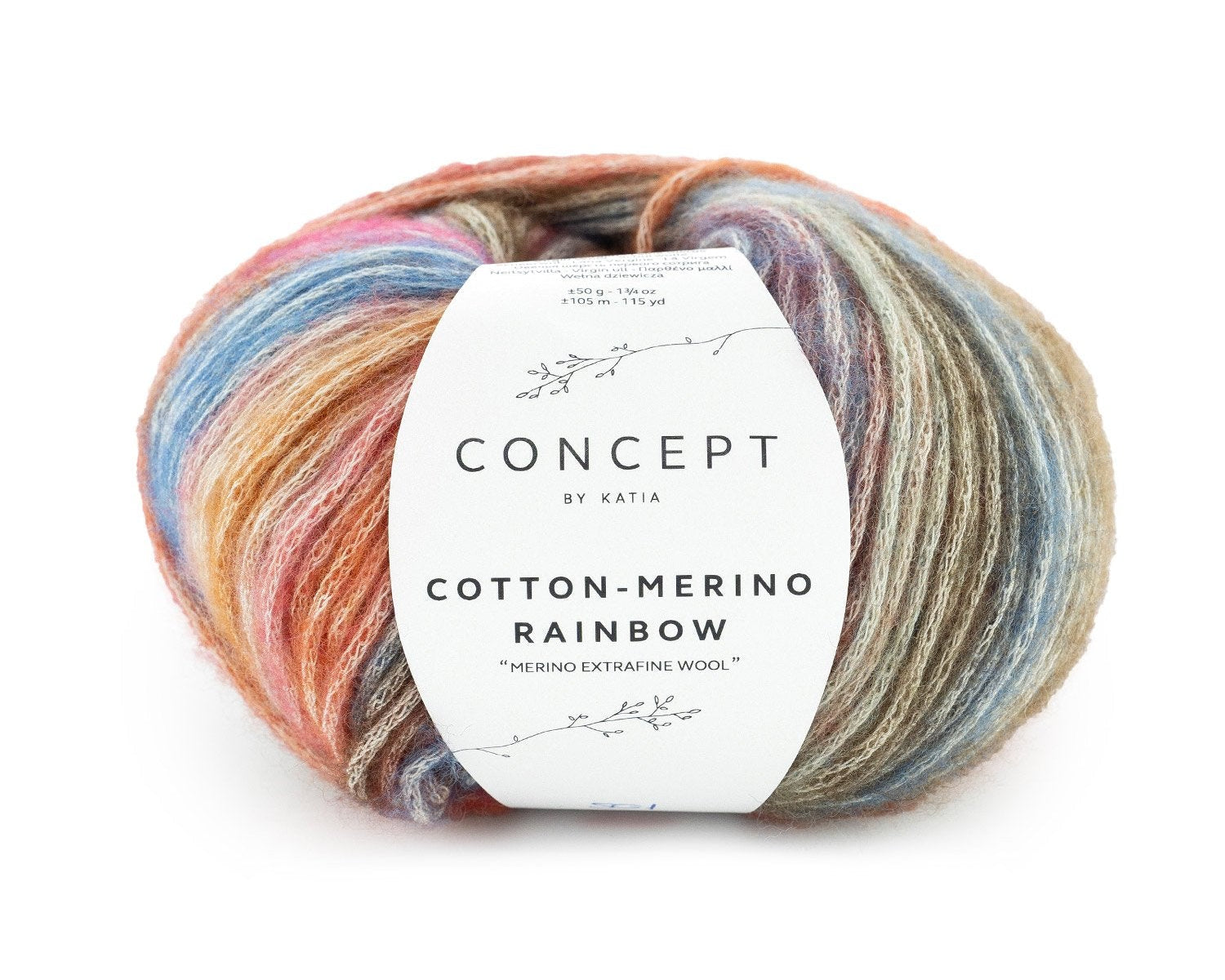 Cotton-Merino Rainbow - 50 gr