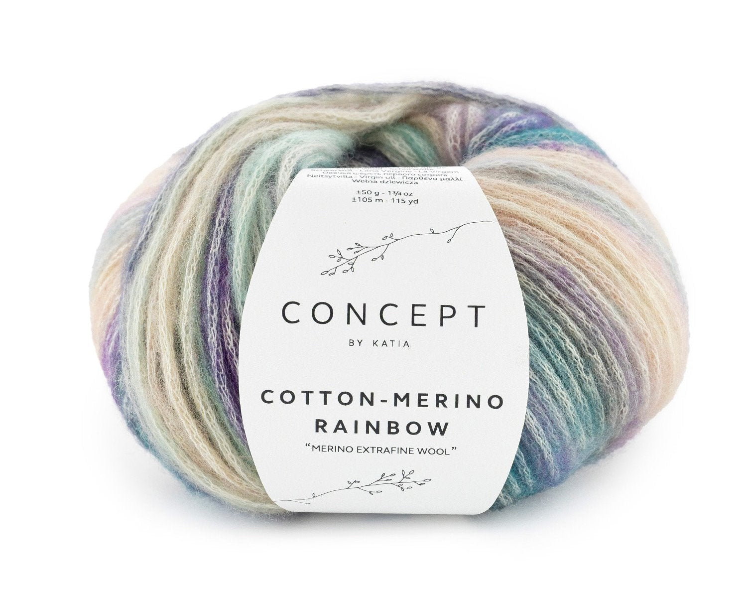 Cotton-Merino Rainbow - 50 gr