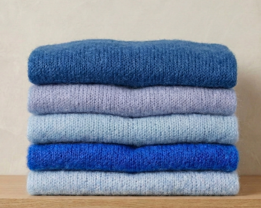 Pull Spazzolato – Fatto a Mano in Mohair e Seta