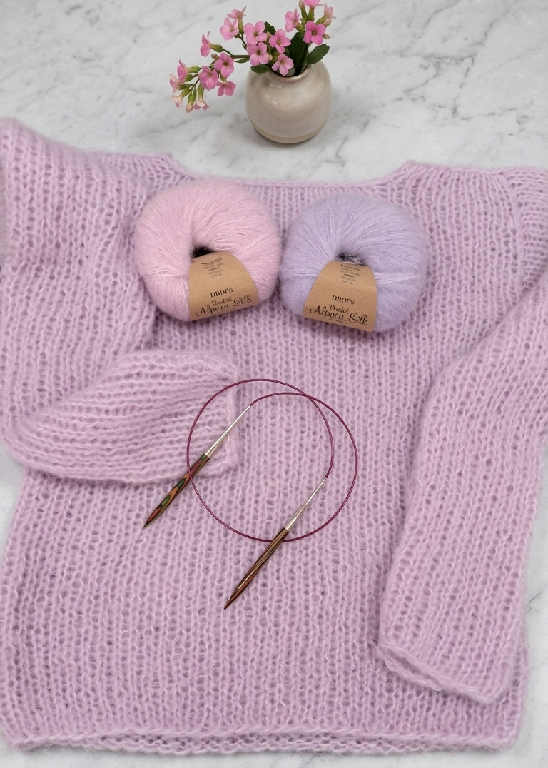 Pull Spazzolato – Fatto a Mano in Mohair e Seta