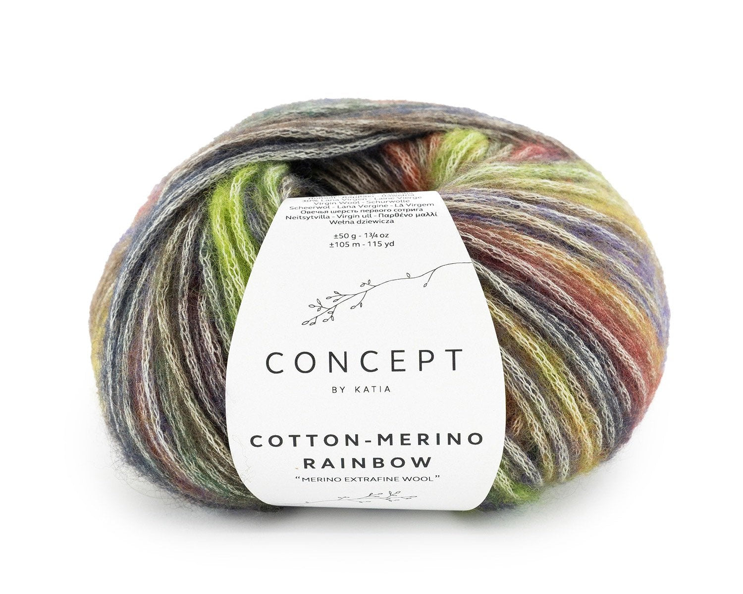 Cotton-Merino Rainbow - 50 gr